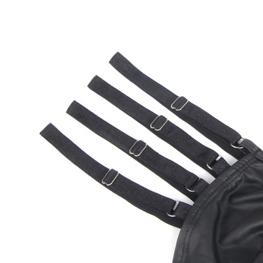 Стринги мужские черные STAR Night с регулирующими резинками по бокам, M