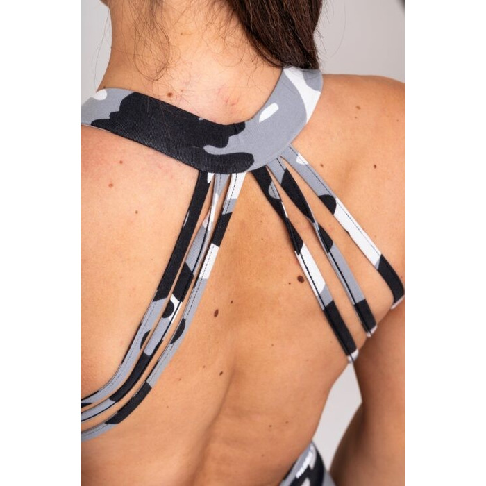 Комбінезон Nebbia Sculpting Flared Jumpsuit OWN THE GYM White Camo 397