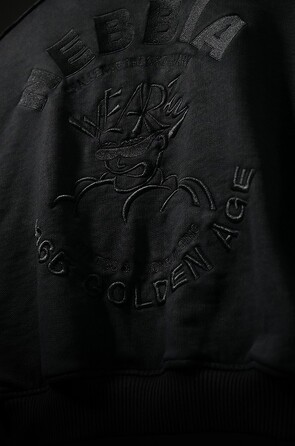 Бомбер Nebbia Washed Bomber Jacket with Contrast Lining LEGEND Black 784