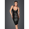 Сукня Noir Handmade Venus із Power Wetlook з сітчастими вставками, чорна, M