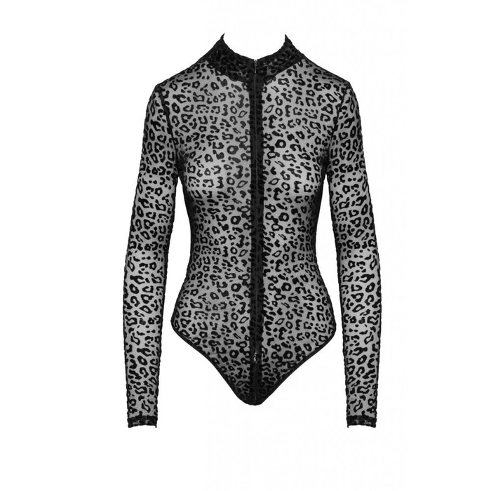 Боди сексуальное с леопардовым принтом L F287 Noir Handmade