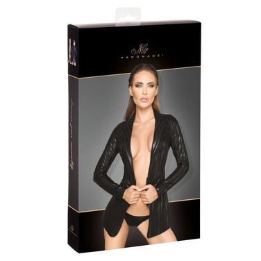 Жакет в полосочку Noir Handmade F209 черный, M