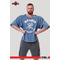 Футболка Nebbia Washed Rag Top GOLDEN AGE Blue 788