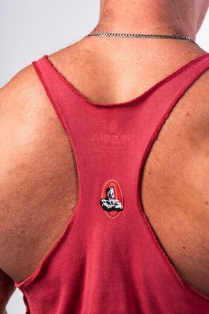 Майка Nebbia Washed Muscle Back Stringer GOLDEN AGE Red 791