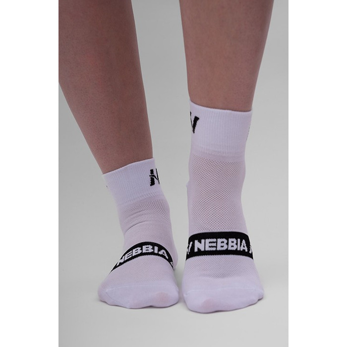 Носки NEBBIA 'EXTRA PUSH' Crew Socks White 128
