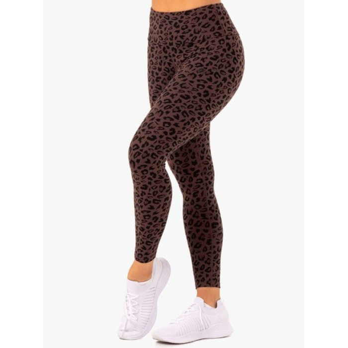 Леггинсы Ryderwear Adapt High Waisted Scrunch Leggings - Chocolate Leopard