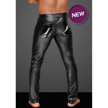 Штаны мужские с декоративными складками из винил H051 от Noir Handmade XL