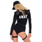 Костюм поліцейської Leg Avenue SWAT Babe, 5 предметів, чорний, S