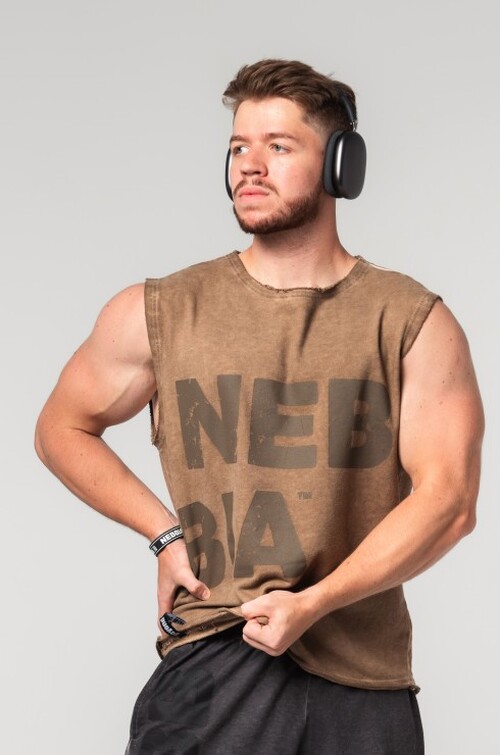 Безрукавка Nebbia Washed-off Tank Top BEASTIN' Light Brown 361