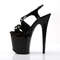 Босоніжки Pleaser Flamingo-831 *8 дюймів на підборах, 4 дюйми PF Criss-Cross, чорні