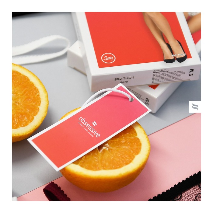 Панчохи для пояса Obssesive GLANDEZ S822, чорні, XS/S