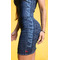Сукня LaBellaMafia DENIM 360 22839 облягаюча без бретельок темно-синя