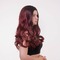 Перука довга хвиляста Fetish Hair балаяж бордо, 65 см