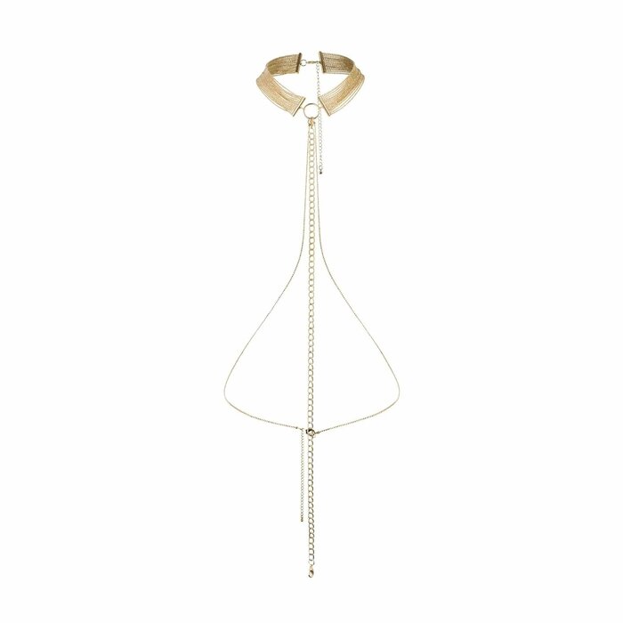 Цепочка ошейник Bijoux Indiscrets MAGNIFIQUE Collar - Silver, украшение для тела