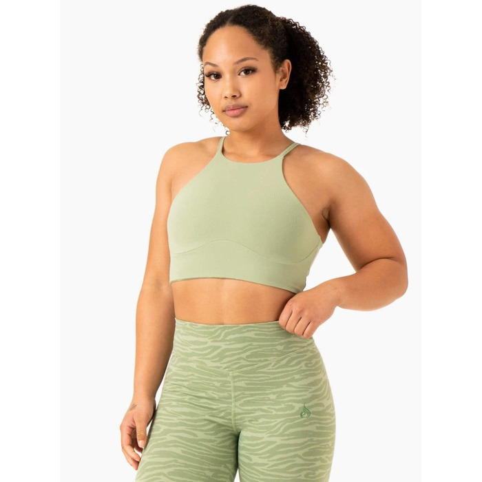 Топ Transform Reversible Sports Crop - Jade Green Zebra