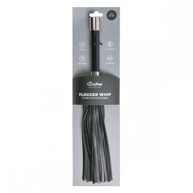 Флогер EasнToys зі штучної шкіри, чорний, 38 см