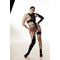 ASYMMETRIC GARTER top Black LACE_ чорне мереживо