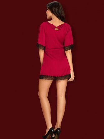 Халат Obsessive Sensuelia-Sensuelia szlafrok czerwony S/M