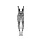 Комбінезон сітка Obsessive Bodystocking N123, чорний, One Size