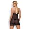 Сорочка Obsessive Wonderia chemise & thong black S/M