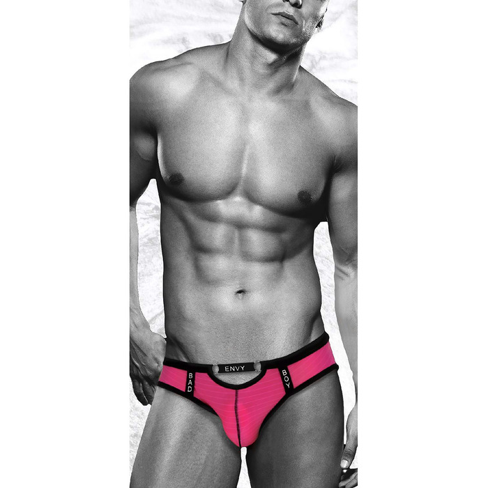 Мужские трусы-брифы Envy Bad Boy розовые, S/M