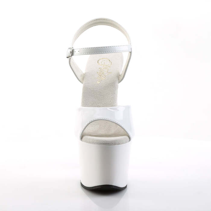 Босоніжки Sky-309 на підборах 7 дюймів, босоніжки 2 3/4 дюйма PF, білі