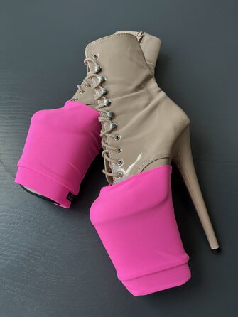 Захисти для Взуття Matte Stretch для Pole Dance Heels Захист та Стиль - рожевий