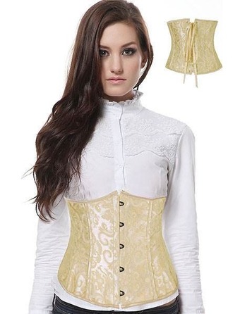 Корсет під груди Star Night з гачками та шнурівкою, чорний, L (без коробки)