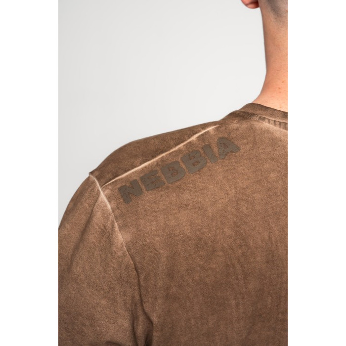 Футболка Nebbia Washed-off Oversized T-shirt HERITAGE Light Brown 355