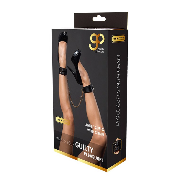 Поножи с цепочкой Guilty Pleasure, черный