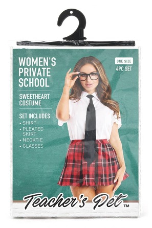 Ігровий костюм,Студентка, Teacher's Pet Women's Private School у клітинку, 4 предмети
