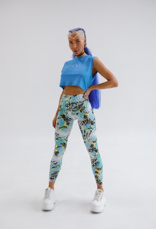 Легінси MyAngel Space Abstraction Blue/White