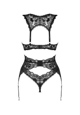Кружевной комплект из 3 предметов Obsessive Donna Dream 3-pcs set M/L