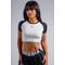 Топ Nebbia Crop Top Leopard '97 PRIMAL Black Leopard 861