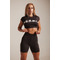 ТОП SHORT SLEEVE SPORTY CROP TOP MARRON 584