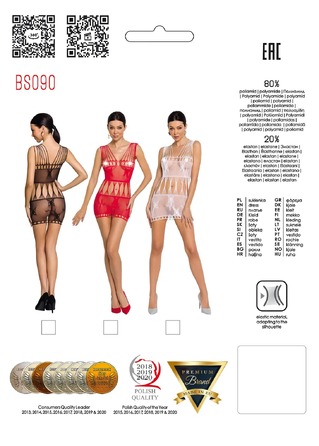 Платье сетка Passion BS090 black