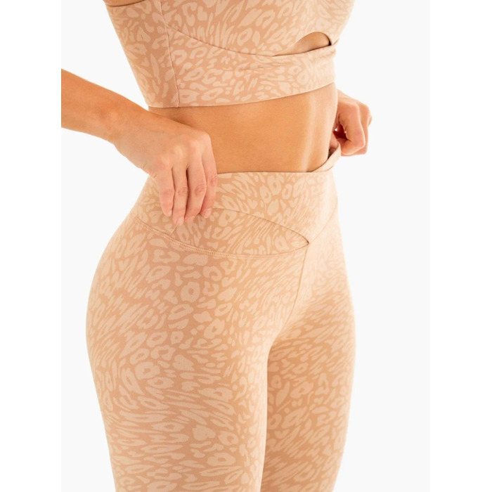Леггинсы Rotation High Waisted Scrunch Leggings - Sandstone Leopard