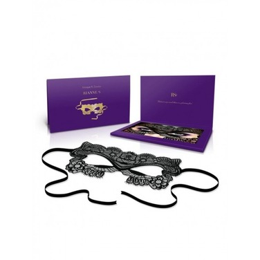 Маска кружевная карнавальная Rianne S - Soiree - на лентах, черная