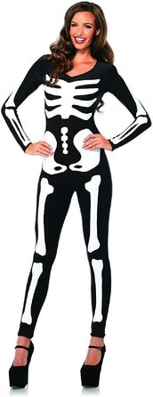 Костюм скелета, светиться в темноте Leg Avenue Womens Skeleton Bodysuit Halloween, размер M