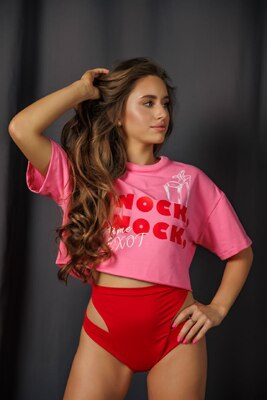 Укроп-топ оверсайз Knok-Knok для poledance
