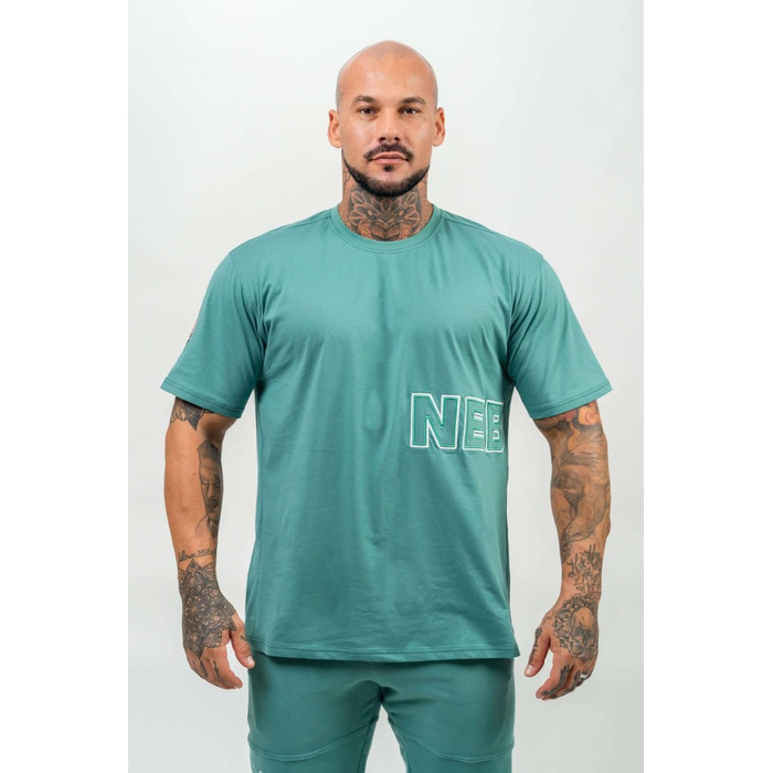 Футболка Nebbia Loose T-shirt DEDICATION Green 709