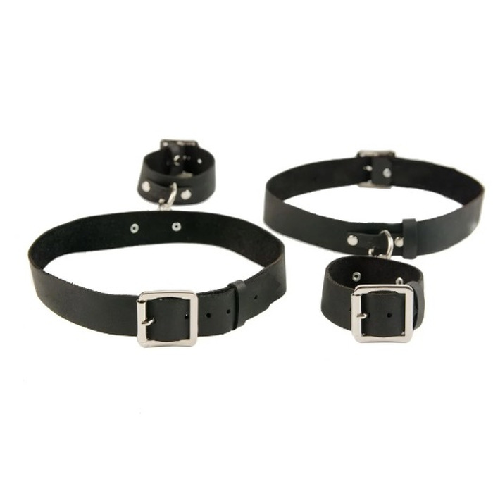 Гартеры на ножку с наручниками Candy Hero 'Fet15' Black