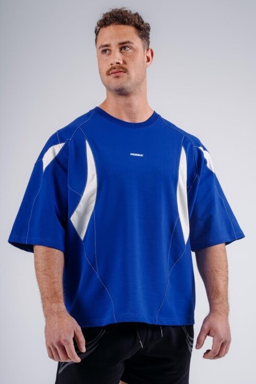Футболка Nebbia Oversized Pump Cover T-Shirt PRIMAL Blue 871