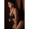 Топ з відкритим доступом по грудях Daring Intimates Wetlook Bra With Zipper на блискавках, чорний, S