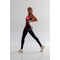 Легінси FZ Black Mesh Leggings with Imitation Shiny Neon-Pink Thongs