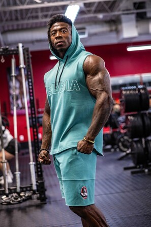 Безрукавка Nebbia Sleeveless Hoodie Sweatshirt IRON BEAST Green 710