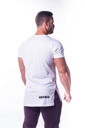 Спортивна футболка Nebbia ATHLETIC LOGO White 730