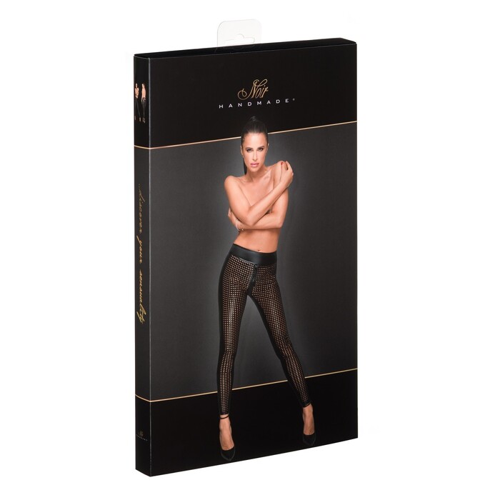 Брюки спандекс сетка F233 Noir Handmade M