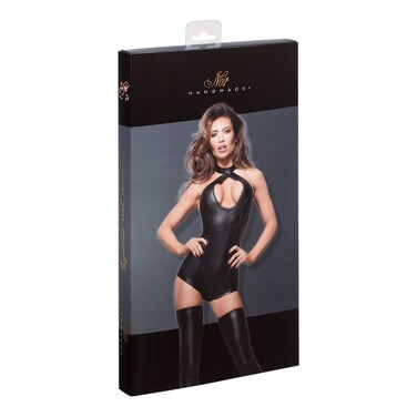 Боди шорты с ошейником F169 Noir Handmade XL