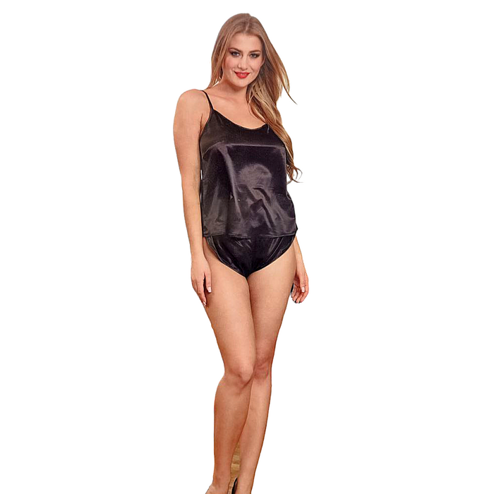 Комплект Sunspice топ и короткие шорты, черный, M/L